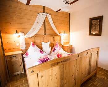 Schlafzimmer der Ferienwohnung Naturpark