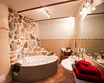 Badezimmer der Ferienwohnung Naturpark