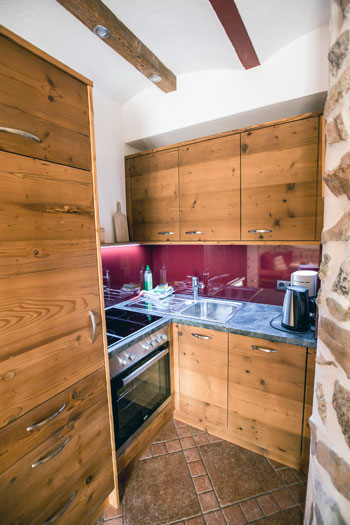  Küche in der Ferienwohnung Naturpark