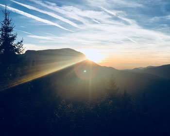 Sonnenaufgang beim Michlbauernhof