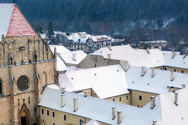 Münster und Stift Neuberg im Winter