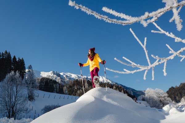 Schneeschuhwandern in der Frein