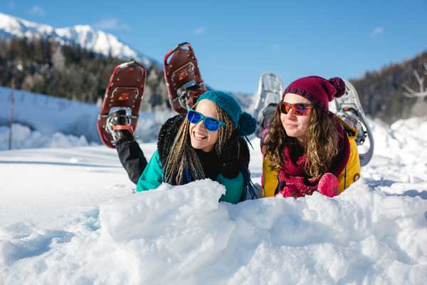 Schneeschuhwandern in der Frein