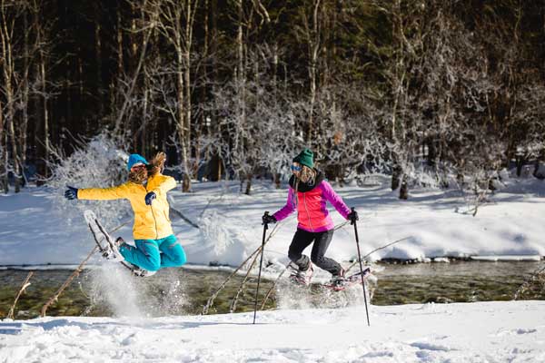 Schneeschuhwandern in der Frein